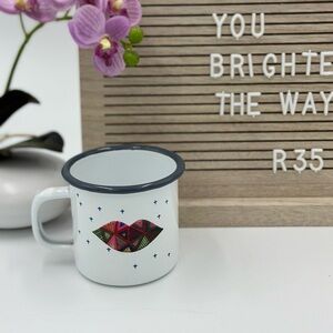 Enamelware Camping Mug from Sephora, make-up holder or coffee